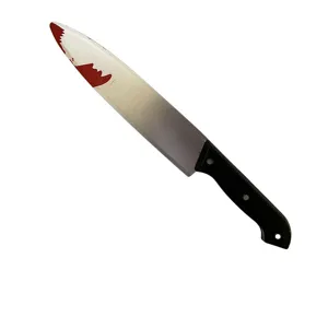 Halloween Bloody Plastic Dagger Toy Cosplay Costume Prop Pirate Knife Weapon Detail Shot