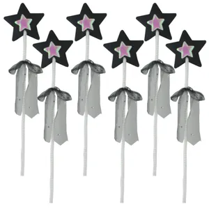 Bacchetta Magica a Pentagramma Nero per Bambini Bacchetta Magica Ragazze Accessorio per Costumi Halloween Festa Regalo