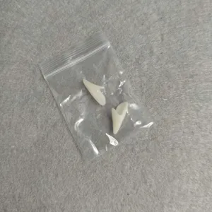 White vampire fangs for Halloween cosplay parties, cute fake teeth and scary demon tooth props.