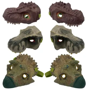 Kinder Dinosaurier Masken T-Rex Triceratops Kostüm Party Tier Kopfbedeckung Spiel