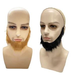 Halloween fake beard costume party funny novelty facial hair set for men cosplay props