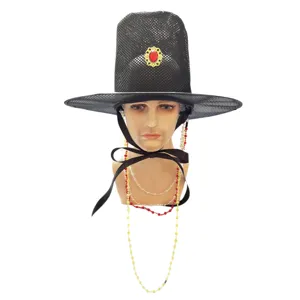 Cappello tradizionale coreano Gat rete ufficiale nero copricapo antico costume Hanfu stile