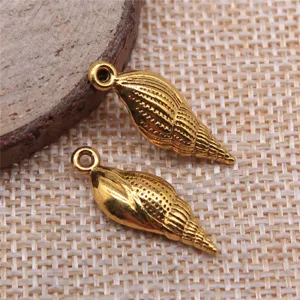Pendentifs en Alliage de Zinc Coquillage Vintage pour Fabrication de Bijoux DIY Breloques Thème Océan pour Collier Bracelet Accessoires Artisanaux