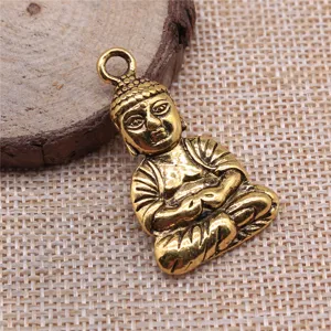 Goudkleurige legering Boeddha hanger charm DIY sieraden maken accessoire etnische stijl cadeau