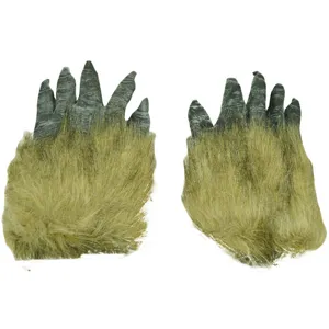 Halloween Scary Monster Wolf Paws Gloves Costume Party Cosplay Furry Claw Props Accessories