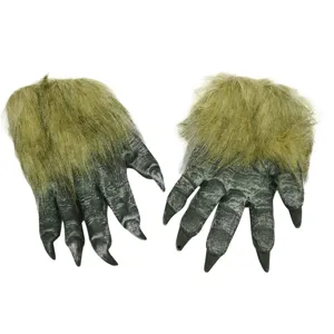 Halloween werewolf claw gloves scary monster hands costume party role play props accessories