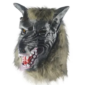 Halloween scary werewolf mask creepy monster costume props full head wolf mask for party