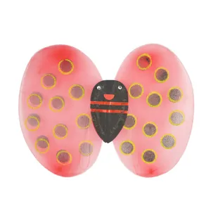 Kids ladybug butterfly costume wings pink sparkly fairy dress up party accessory 1pc