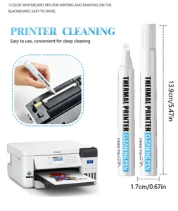 Thermodrucker Reinigungsstift, Alkoholstift für Druckkopf Wartung und Tiefenreinigung Werkzeug.