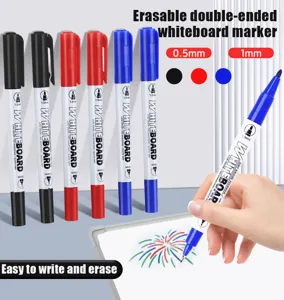Lösbarer doppelseitiger Whiteboard-Marker für Büro Schule Schreiben und Zeichnen.