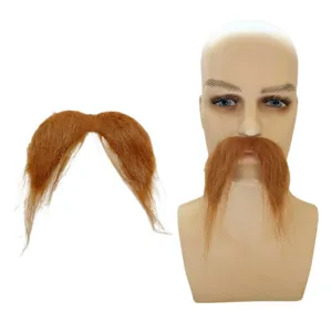 Finto baffo Halloween accessorio festa costume barba finta divertente per travestimento