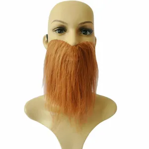 Halloween costume fake beard ginger long facial hair party prop dress up accessory