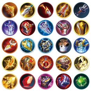 Game item stickers, waterproof vinyl decal pack for phone water bottle laptop decoration.