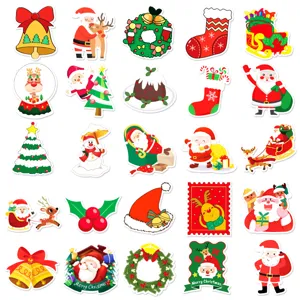 102pcs Christmas waterproof stickers DIY cartoon graffiti decals for luggage skateboard