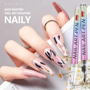Colorful nail art painting pen 0.7mm waterproof DIY graffiti acrylic marker for nail design