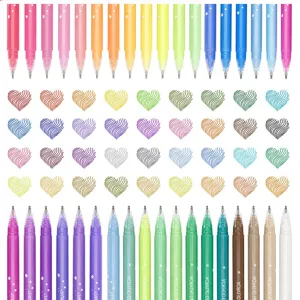 Colorful acrylic gel pen set 36 colors drawing painting writing pens for kids school notes