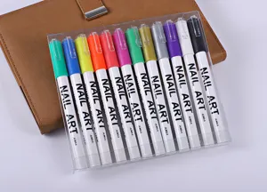 Nail art pen set sneldrogende DIY lijn tekening marker voor gedetailleerd nageldesign.
