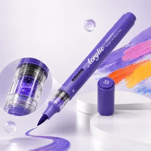 Rotulador acrílico líquido directo punta suave para estudiantes pintura artística y manualidades.