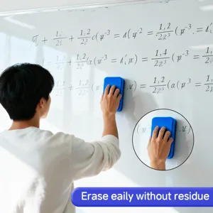 Ergonomischer Whiteboard-Radierer und Marker-Set für saubere Schul- und Bürotafeln.