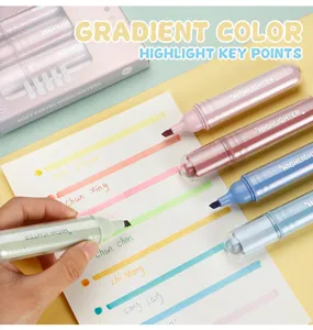 Pastel highlighters cute aesthetic pens set for school notes journaling and planning