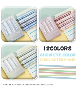 Pastel highlighters set aesthetic cute aesthetic markers for school note taking stationery supplies