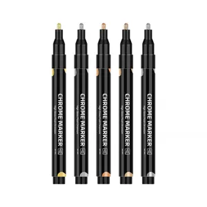 Metallspiegel Chrom Marker Farbstift Set für Modellbemalung und Hochglanz-Ausbesserungen.