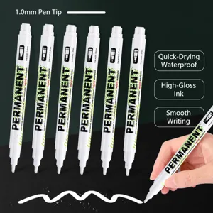 Witte Markeerstift Waterdichte Permanent Marker Fijne Punt Tekenpen Voor Kunst Schetsen Kantoor School Benodigdheden