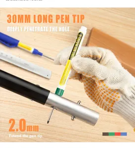 30mm langer Marker für tiefe Löcher Holzbearbeitung Fliesenbau präzise Markierung Werkzeug