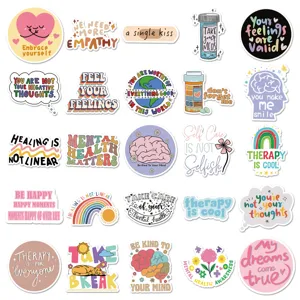 Adesivi graffiti salute mentale stimolanti sticker fai da te estetici per borraccia laptop 100pz