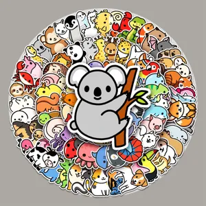 Cartoon Animal Graffiti Stickers Waterproof PVC Cute DIY Decals For Skateboard Phone Case Luggage Water Bottle
