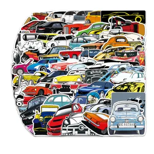 Set de pegatinas graffiti de coches deportivos para maleta patinete ordenador portátil