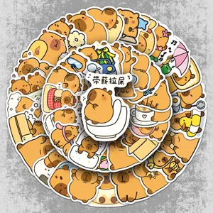 Capybara Waterproof Graffiti Stickers Animal Decals For Water Bottle Laptop Luggage