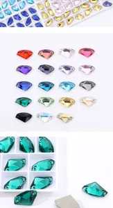 K9 glass sew-on rhinestones fancy crystal stones for apparel wedding dress DIY decoration