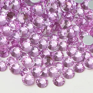 Glass Flatback Rhinestones Round Crystal Gems For Nail Art Phone Case DIY Crafts Jewelry Accessories