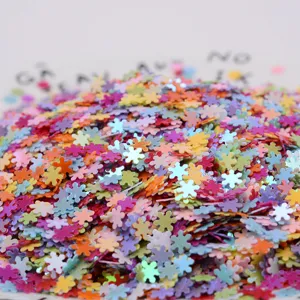 Laser Schneeflocke Nagel Pailletten Bunte Glitzer Flocken Holografische Glänzende Teile Für DIY Handwerk Nagelkunst Dekoration