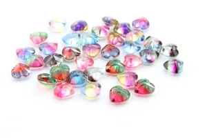 15mm Kleurrijke Hart Glas Kristal Strass Hangers voor DIY Oorringen Sieraden Details