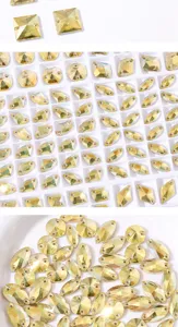 Kristalglas strass steentjes om te naaien platte fantasie stenen voor kleding DIY handwerk access