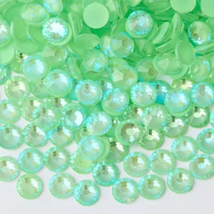 Luminous AB flatback rhinestones, crystal glass nail art diamonds, DIY craft accessories.