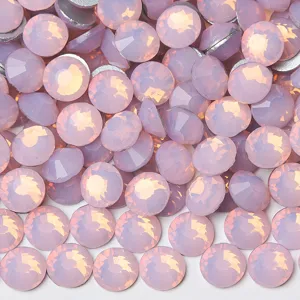 Flatback glass rhinestones for nail art and DIY crafts, sparkling crystal diamantes.