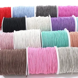 Colorful ball chain rolls for nail art DIY decoration, fine electroplated beads accessories.