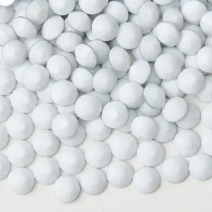 White flatback round rhinestones for nail art DIY phone case decoration crafts supplies