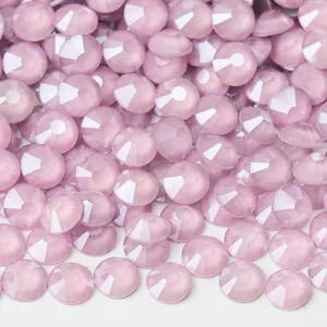 Pink Flatback Rhinestones SS30 Glass Crystals for Nail Art Phone Case DIY Decoration