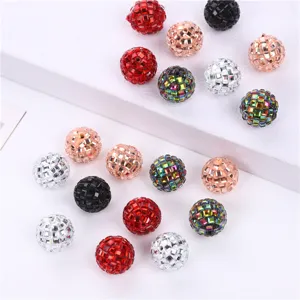 Cuentas de diamantes de imitación de bola de disco brillante para fundas de teléfono y joyas DIY.
