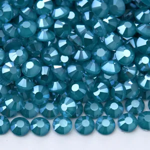 Strass di vetro blu retro piatto cristalli per nail art e decorazione custodia del telefono.