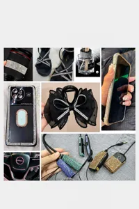 Rhinestone ribbon self-adhesive crystal strip DIY sparkle bling trim for phone case shoe decor.