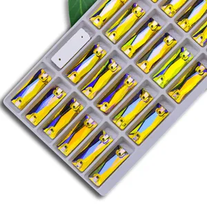 Rectangle crystal sewing rhinestones with AB color, double holes for DIY crafts and garments.