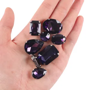 Strass de cristal de vidrio mixtos accesorios de ropa DIY para vestido de novia