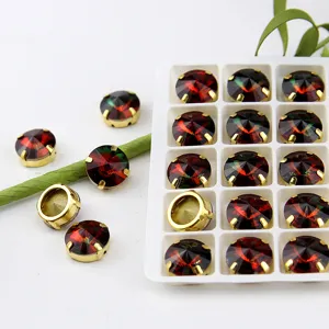 12mm runde Krallen Kristall Strasssteine bunte Edelsteine DIY Schmuck Taschen Zubehör