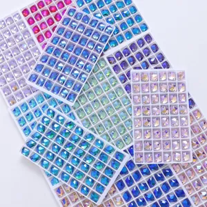 K9 glass crystal sew-on rhinestones flatback fancy stones for DIY garments dress decoration