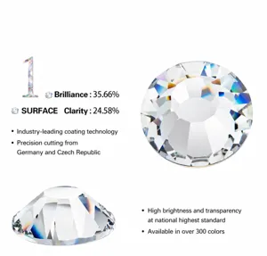 Strass plats pour art des ongles et décoration de vêtements avec une brillance élevée.